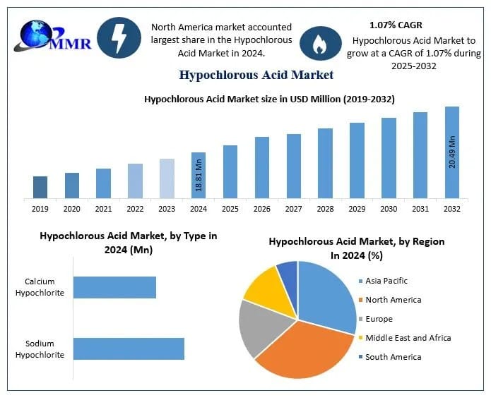 Hypochlorous Acid Market Segments, Type and Analysis, Forecast 2025–2032