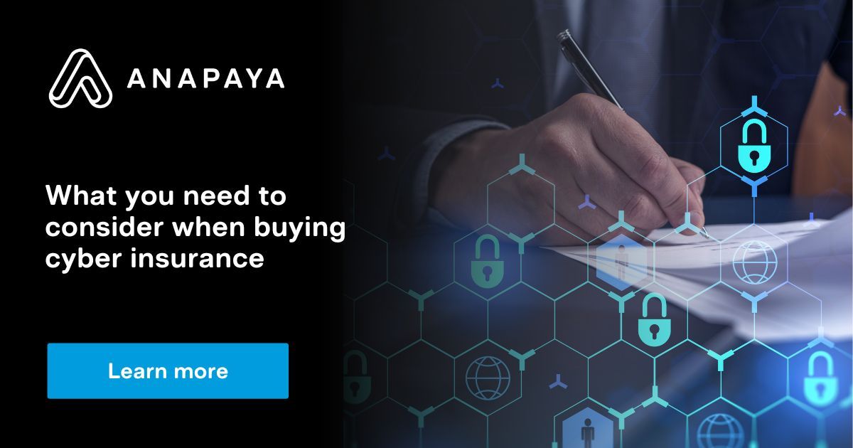 What you need to consider when buying cyber insurance - Anapaya
