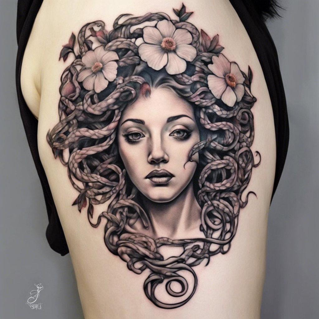 Common designs for Medusa tattoos