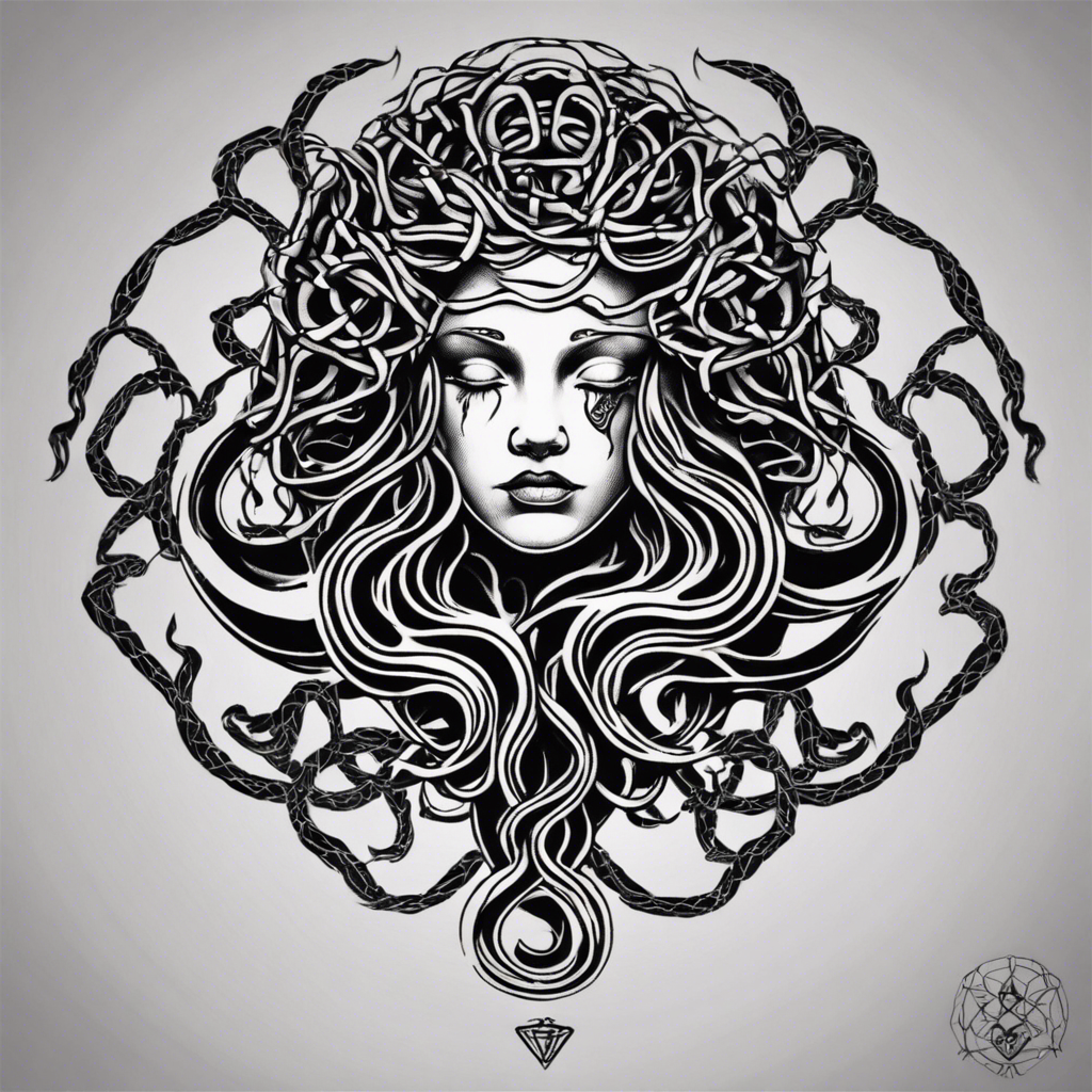 Common designs for Medusa tattoos