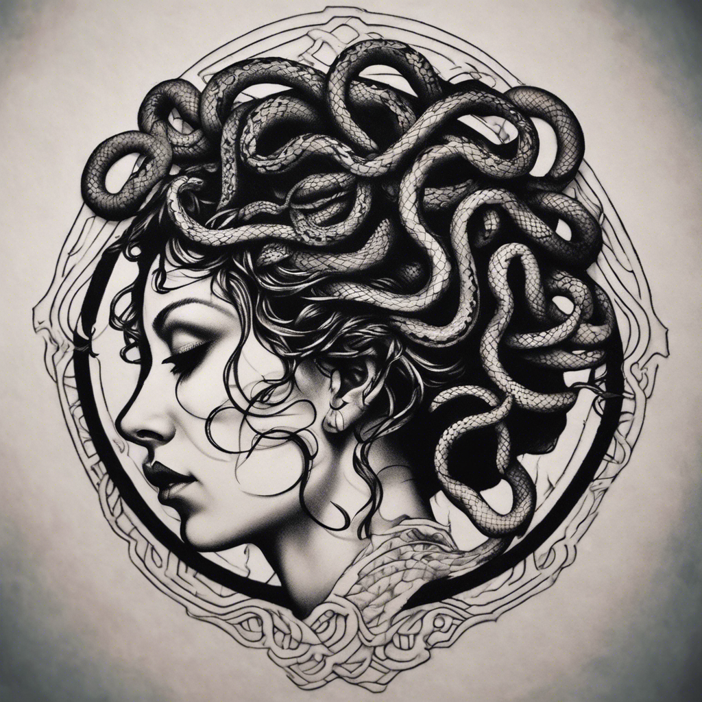 Common designs for Medusa tattoos