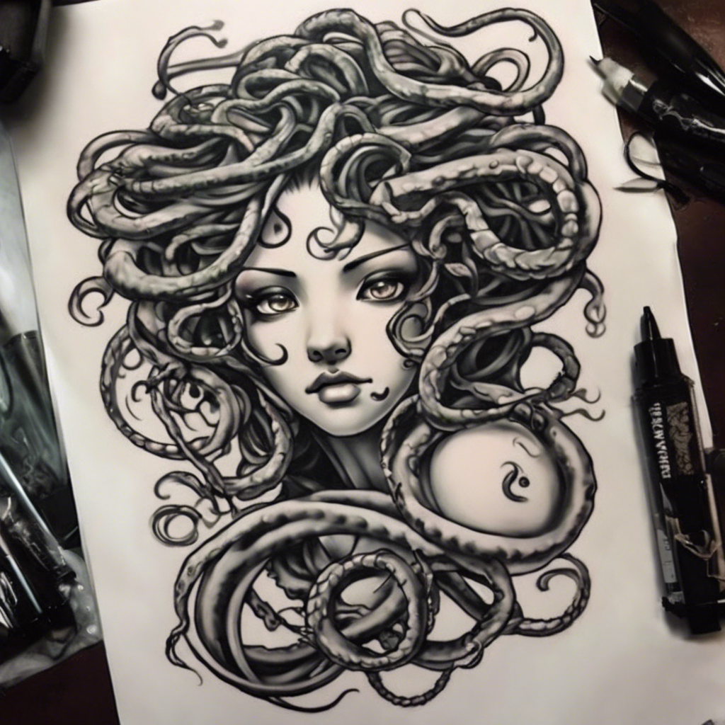 Common designs for Medusa tattoos