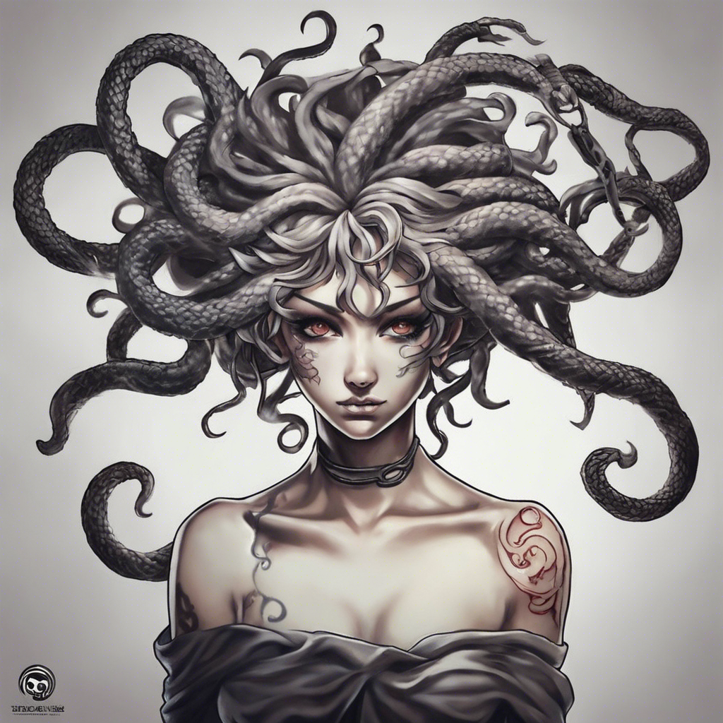 Common designs for Medusa tattoos