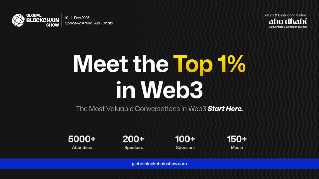 The Global Blockchain Show 2025 hosted by VAP Group in Abu Dhabi