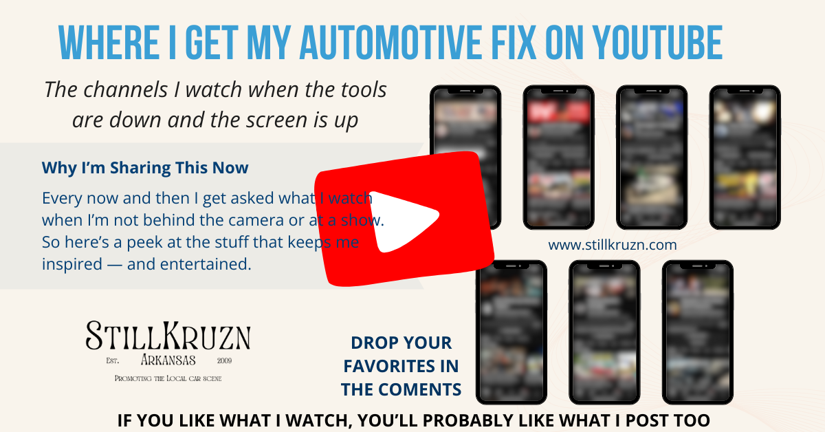 Where I Get My Automotive Fix on YouTube