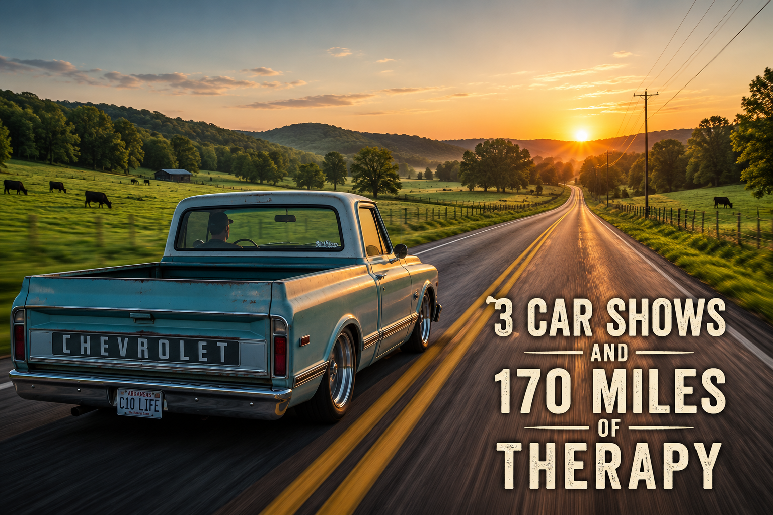 Three Car Shows - 170 Miles of Therapy