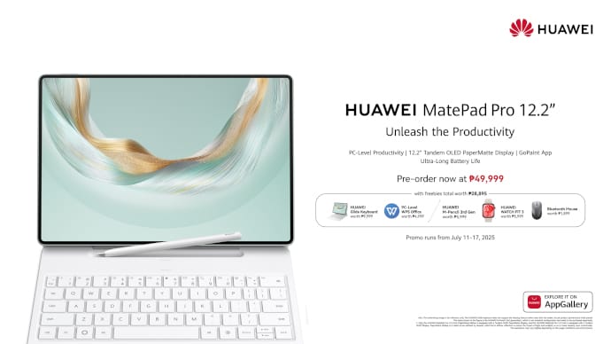 Work And Create Like A Genius With PC-Level Power And User-Friendly Tools Of The 3-In-1 HUAWEI MatePad Pro 12.2” (2025), Available For Pre-Order