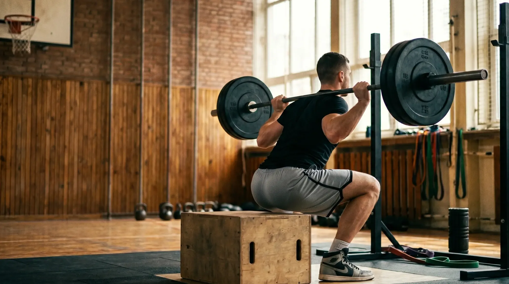 Sportista radi Box Squat