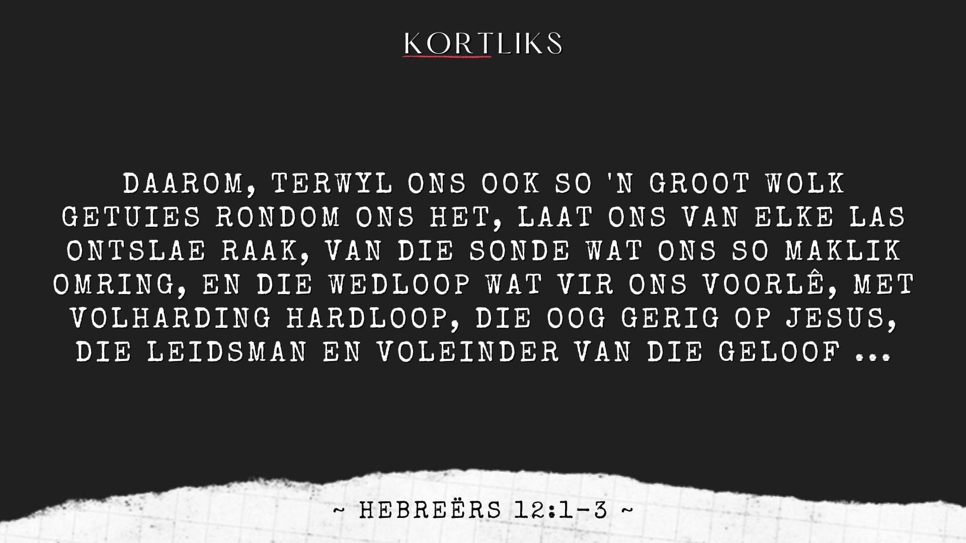 6 Januarie - Wat moet ek los?