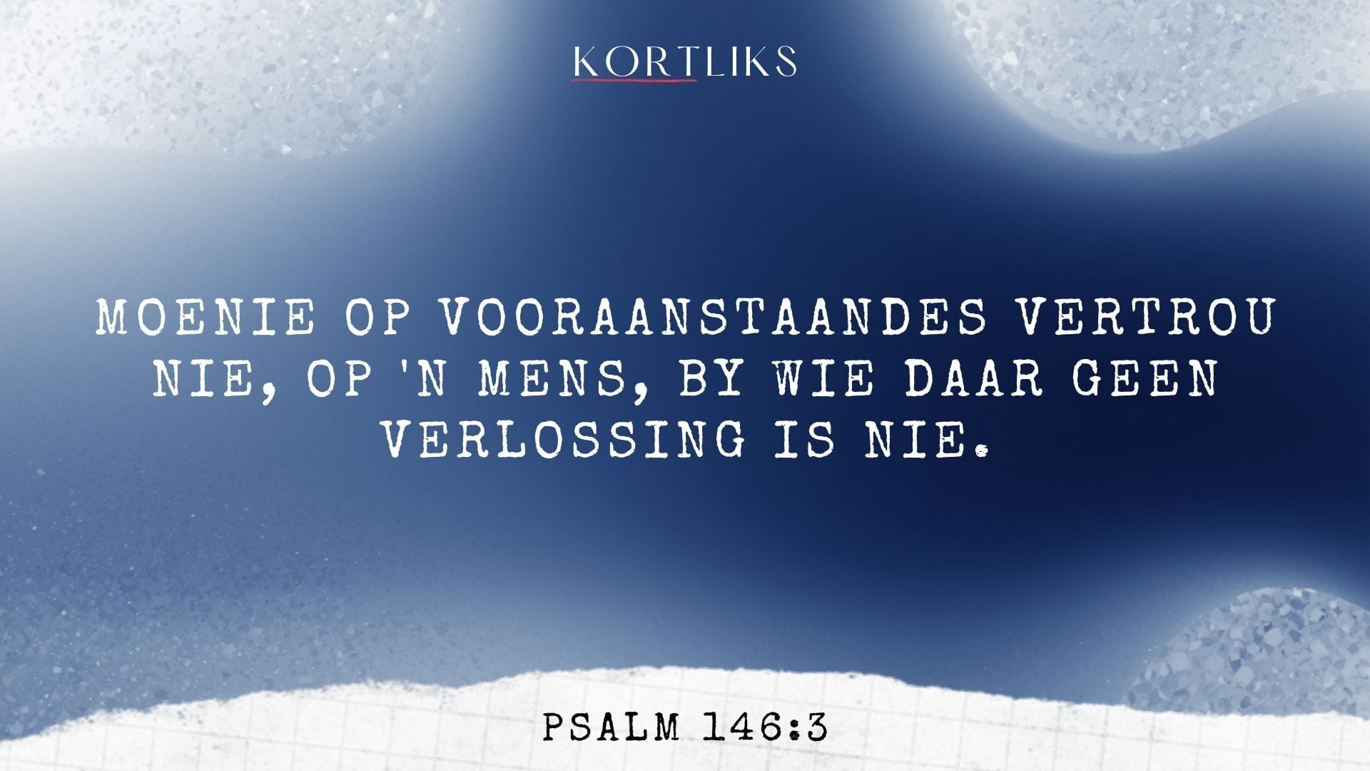 18 Februarie – Teleurstelling in mense