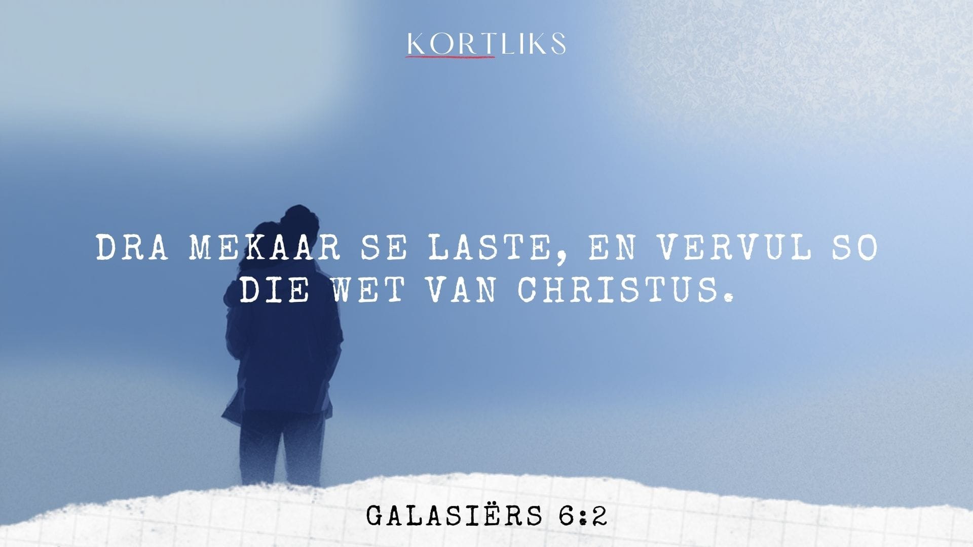 24 Februarie – Om mekaar te dra