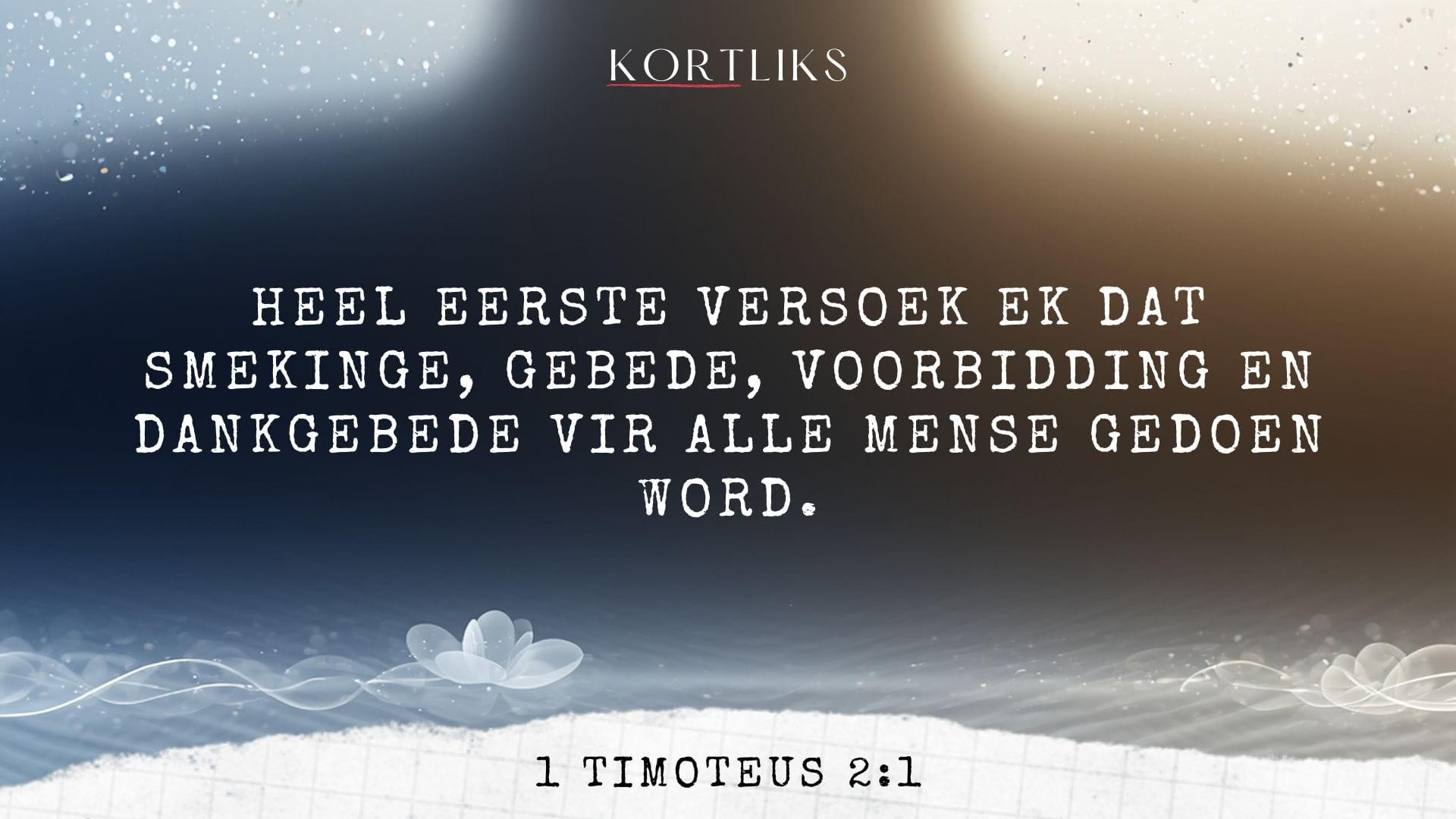 26 Februarie – Bid vir jou mense