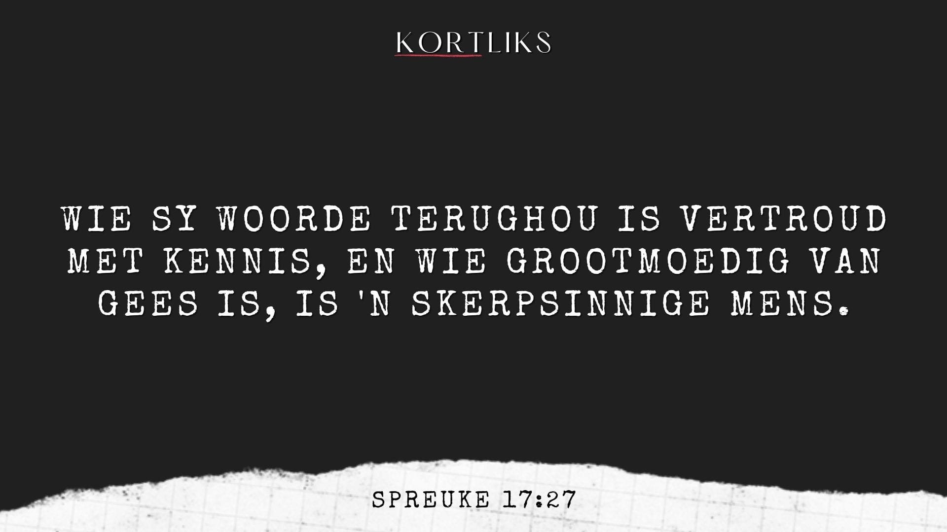 7 Februarie – Praat of swyg?