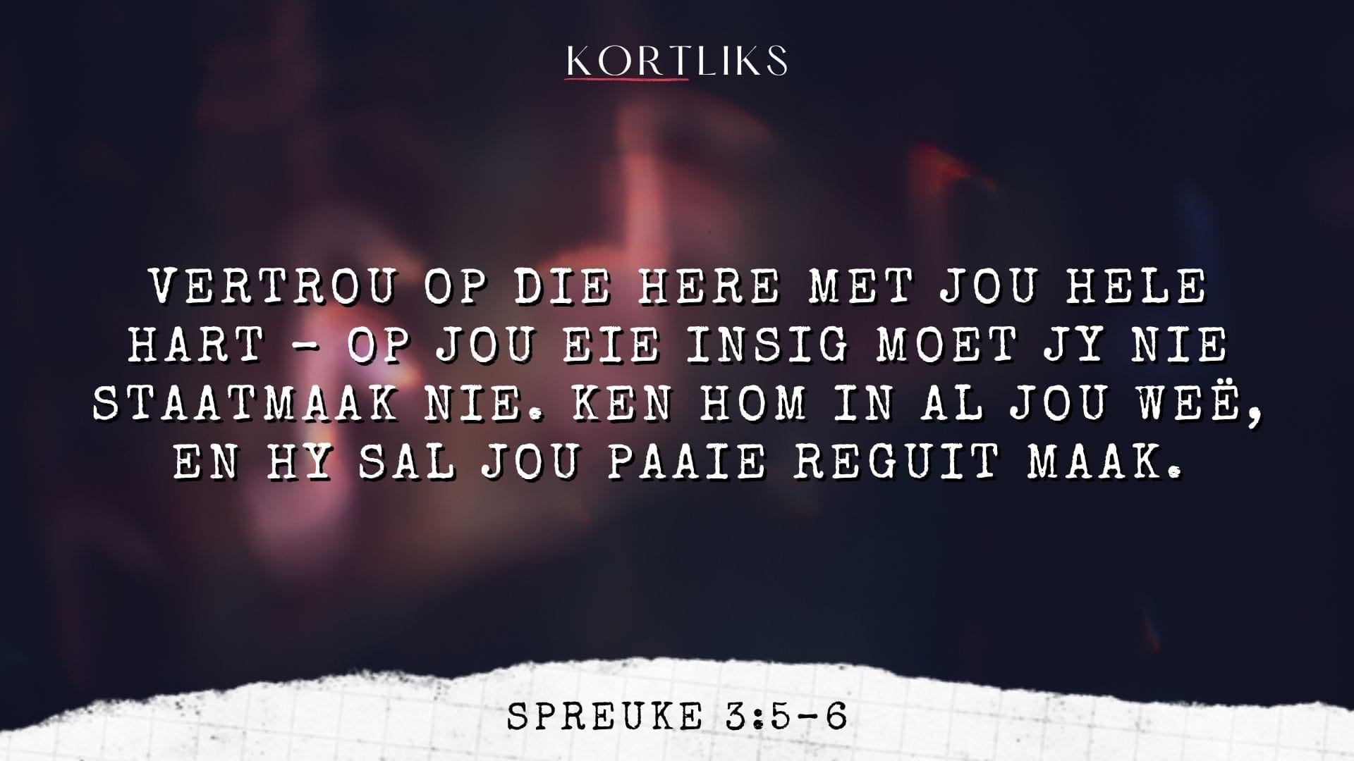 1 April – Vertrou sonder beheer