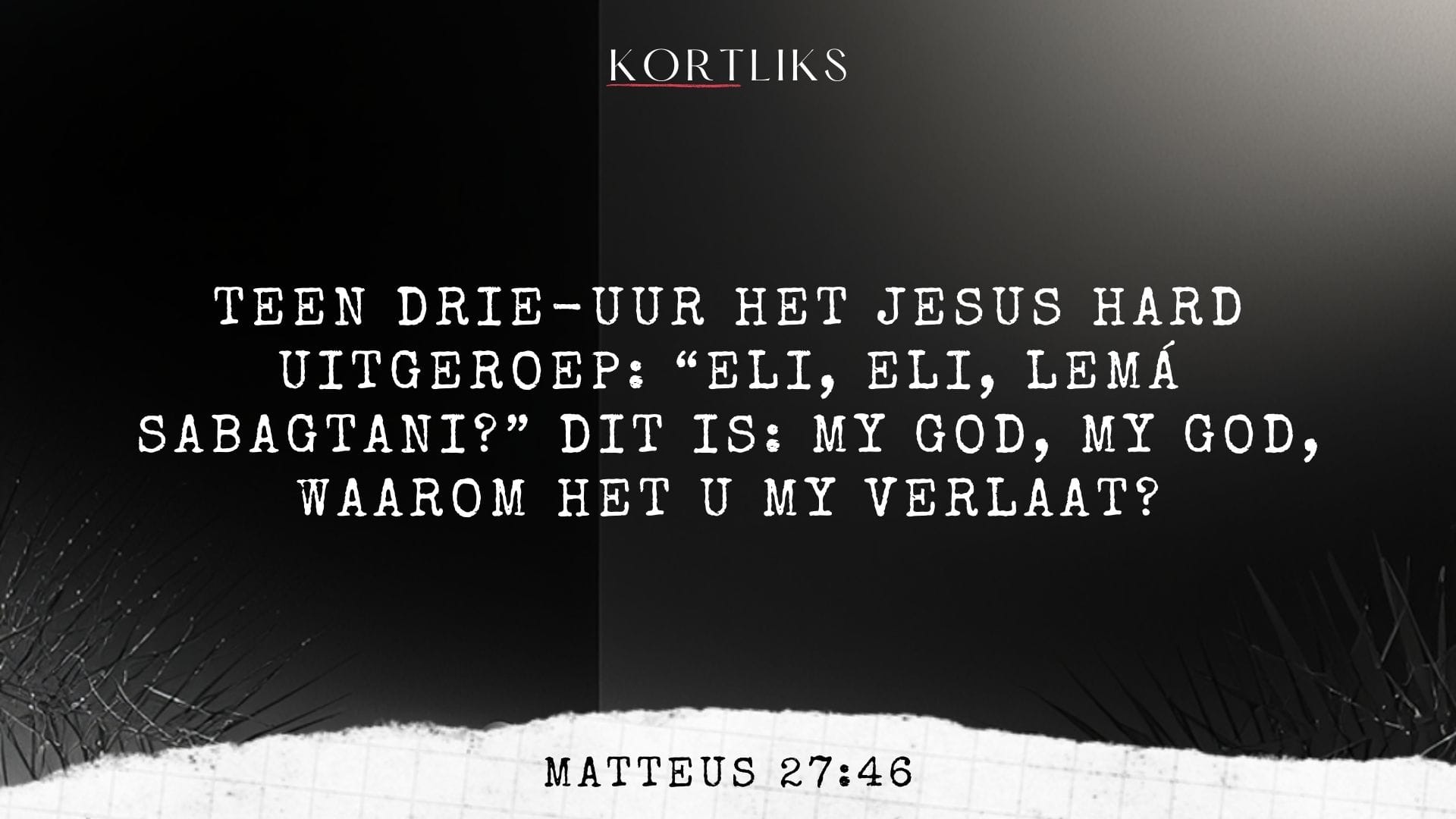 2 Maart – Hoekom gebeur dit?