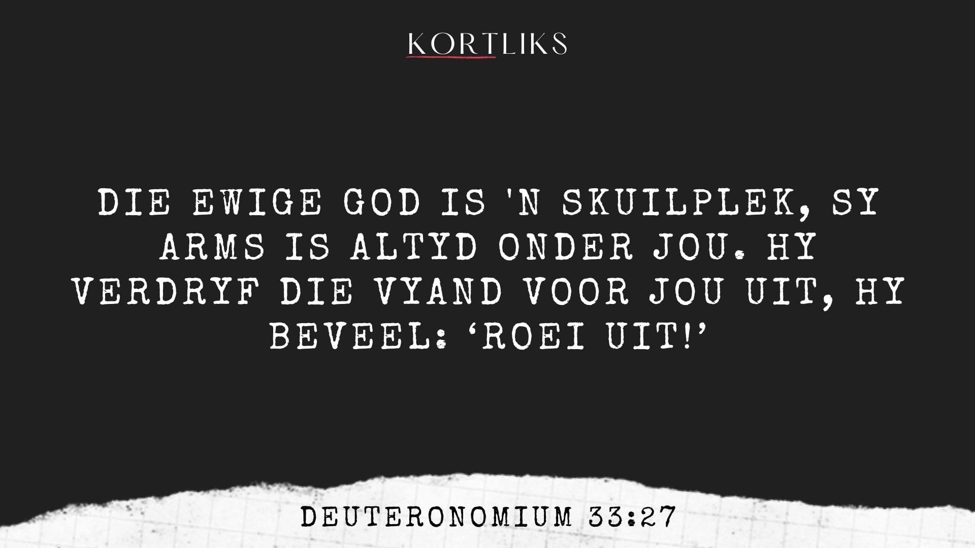 15 Maart – God dra my