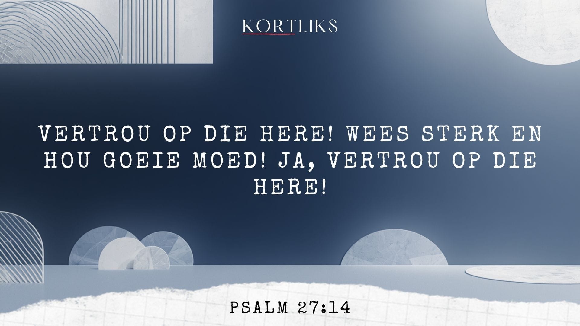 16 Maart – Wanneer moed min is