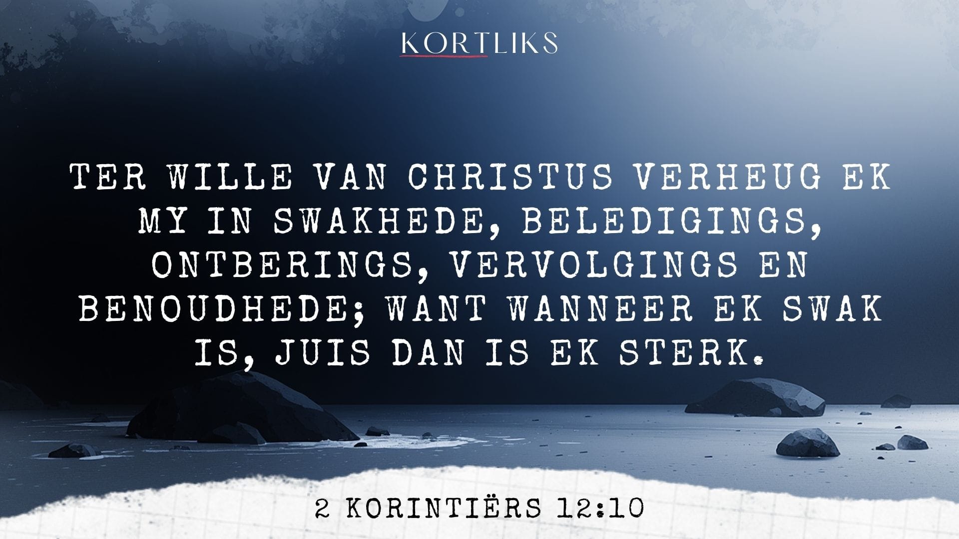 20 Maart – Ek mag swak wees