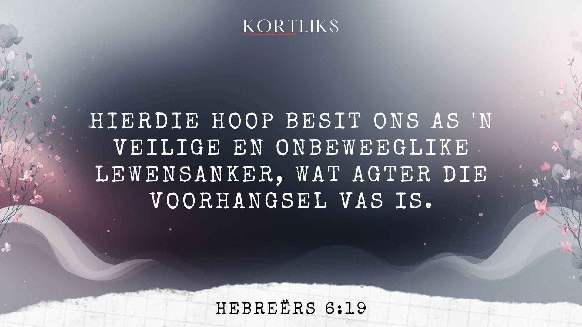 22 Maart – Hoop wat hou