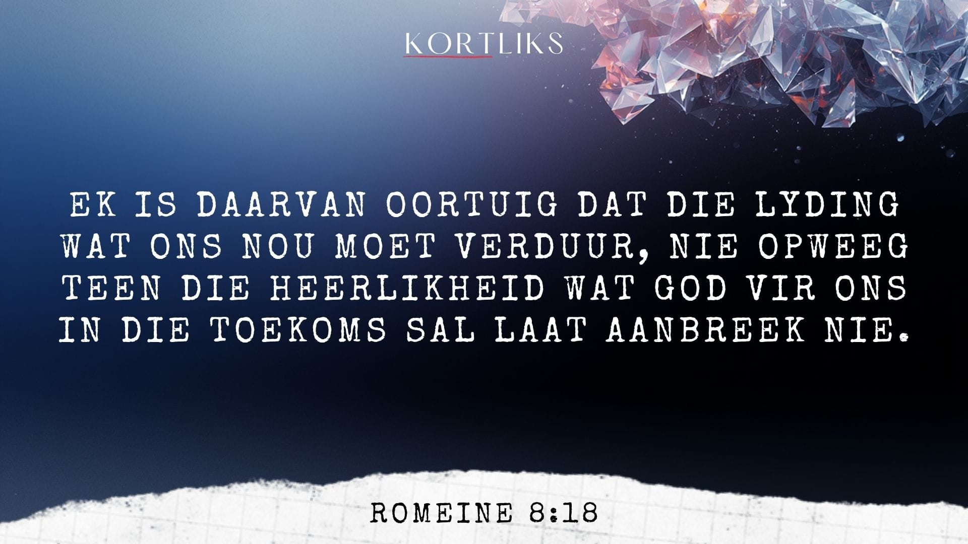 24 Maart – Lyding verander my