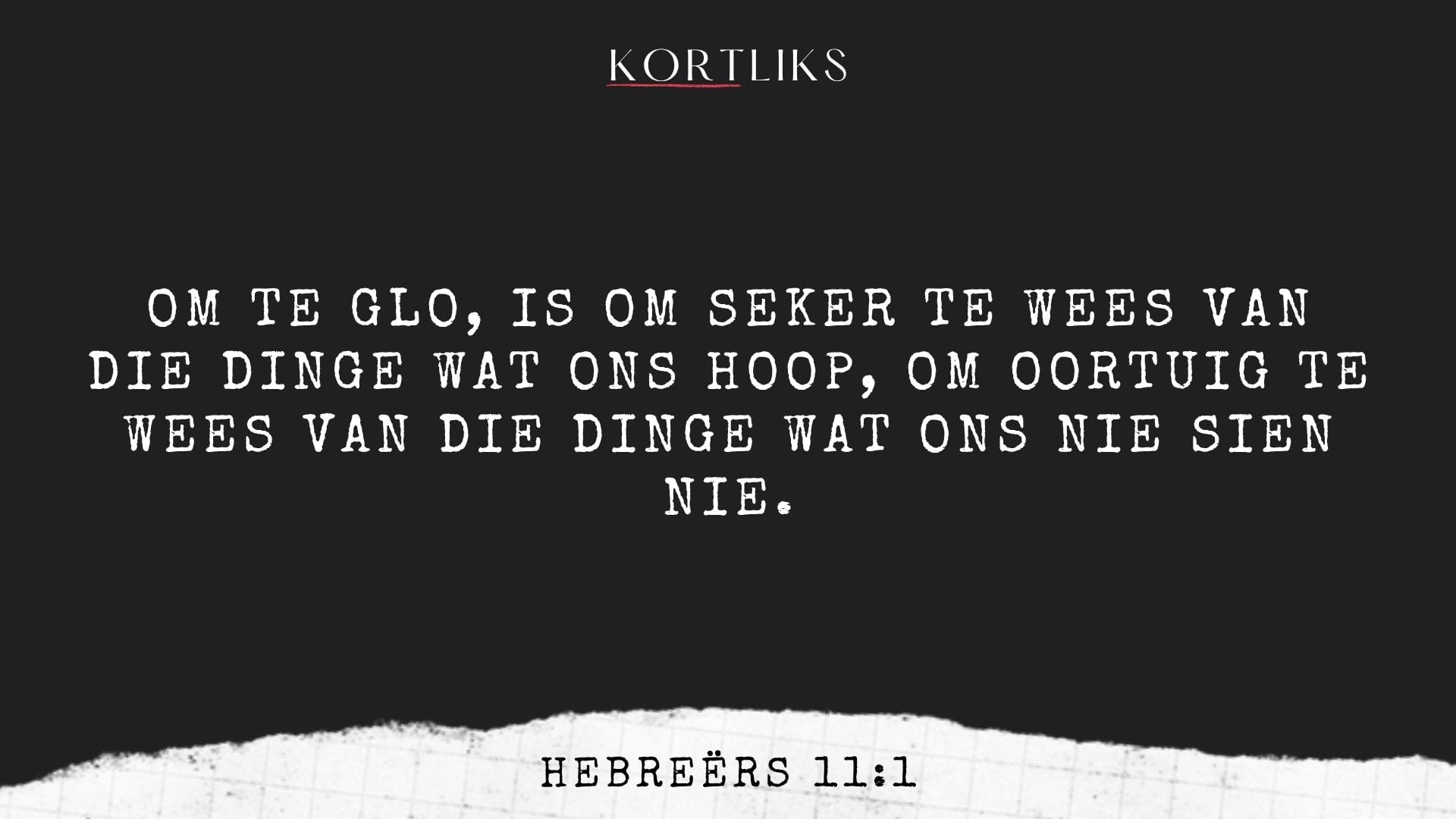 27 Maart – Geloof sonder sekerheid