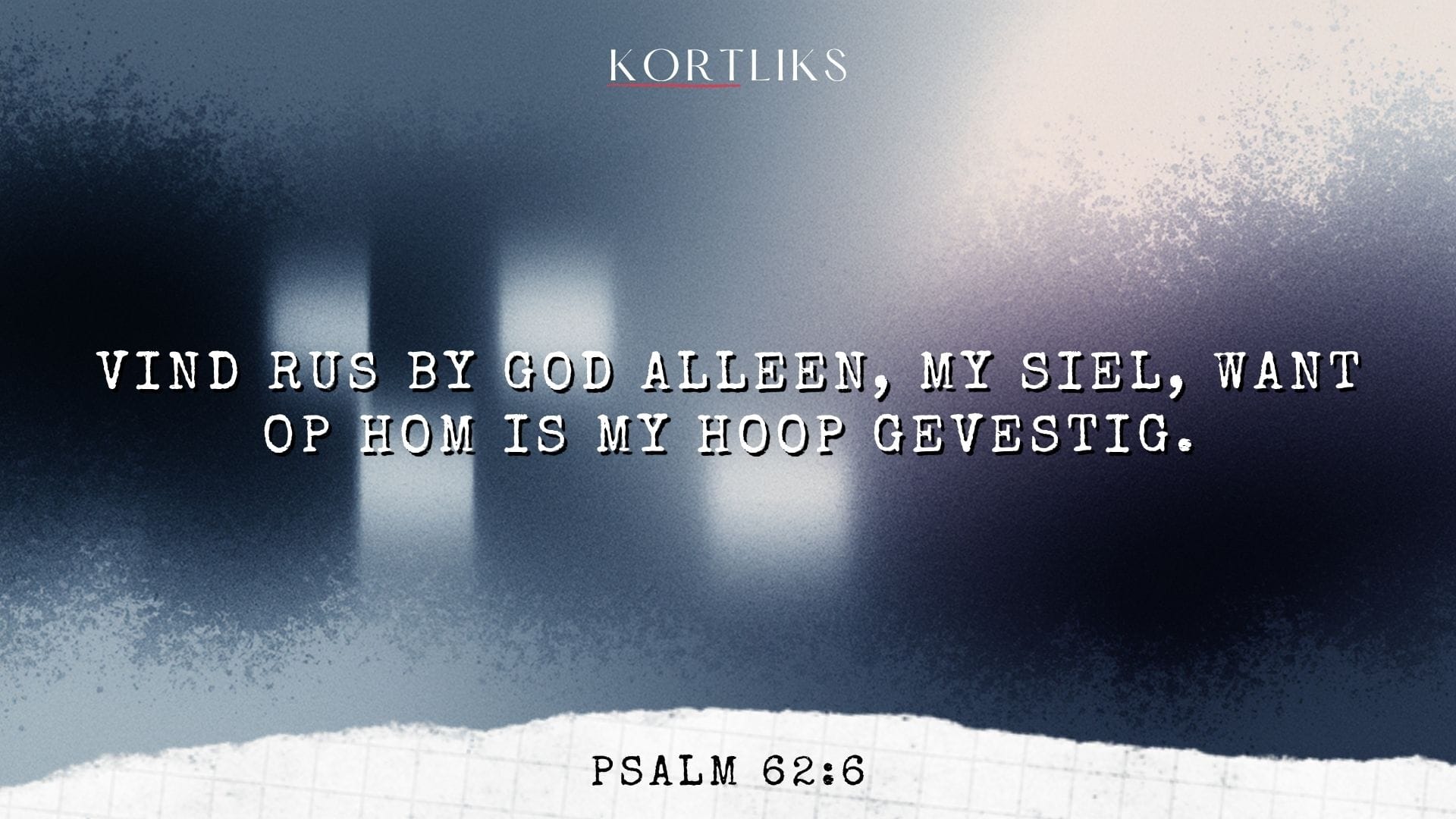 30 Maart – Ek rus in Hom