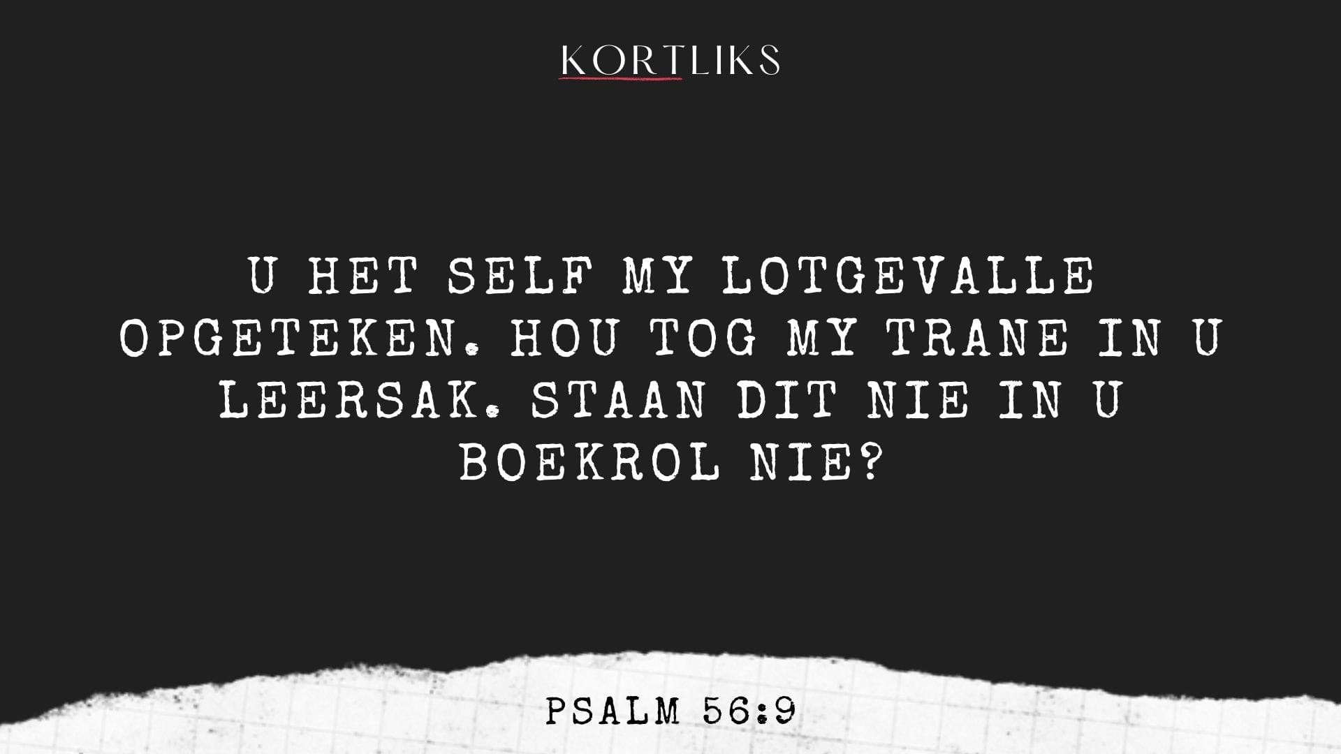 7 Maart – Trane voor God