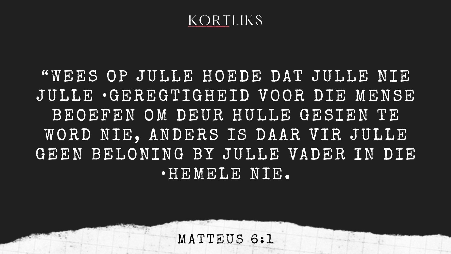 10 April – Gehoorsaam sonder applous