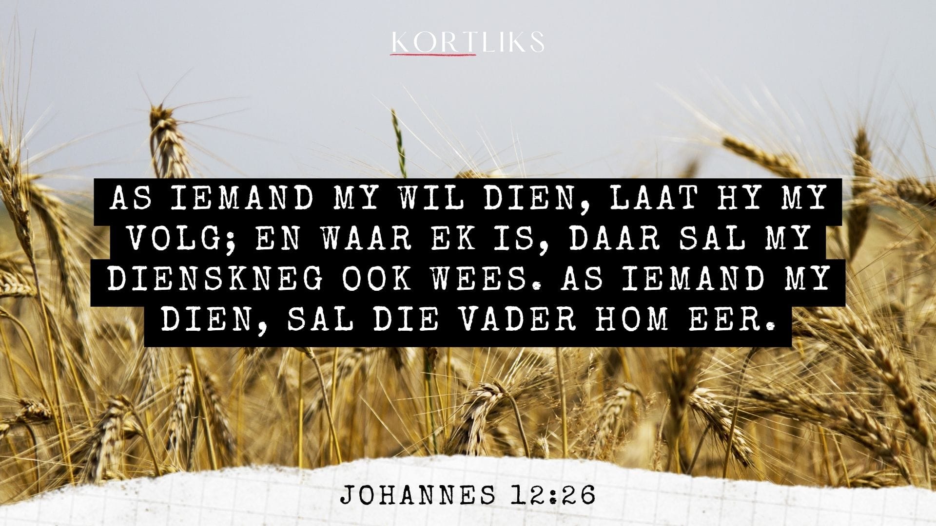 19 April – Dien deur te volg