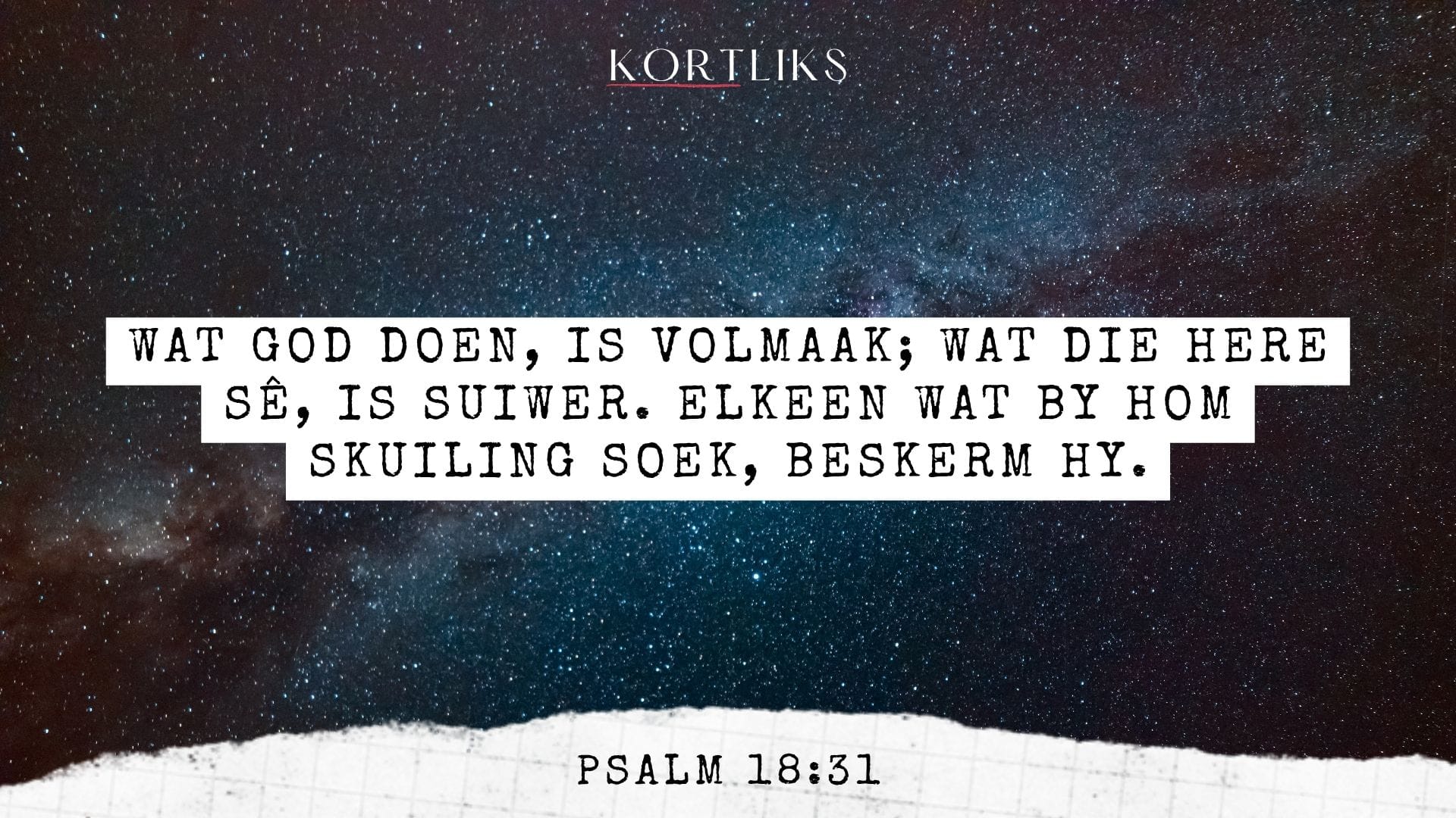 23 April – God se pad is goed