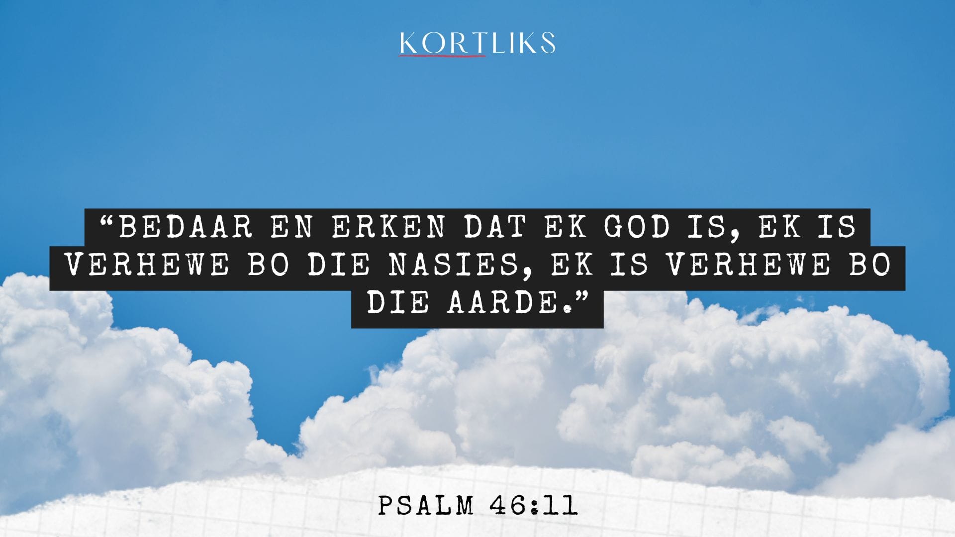27 April – Ek rus in God