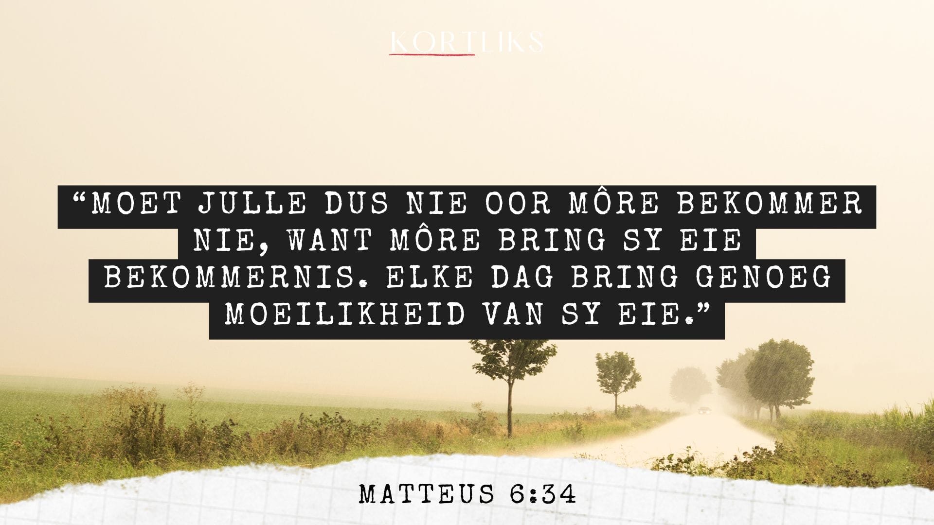 29 April – Vertrou Hom vandag