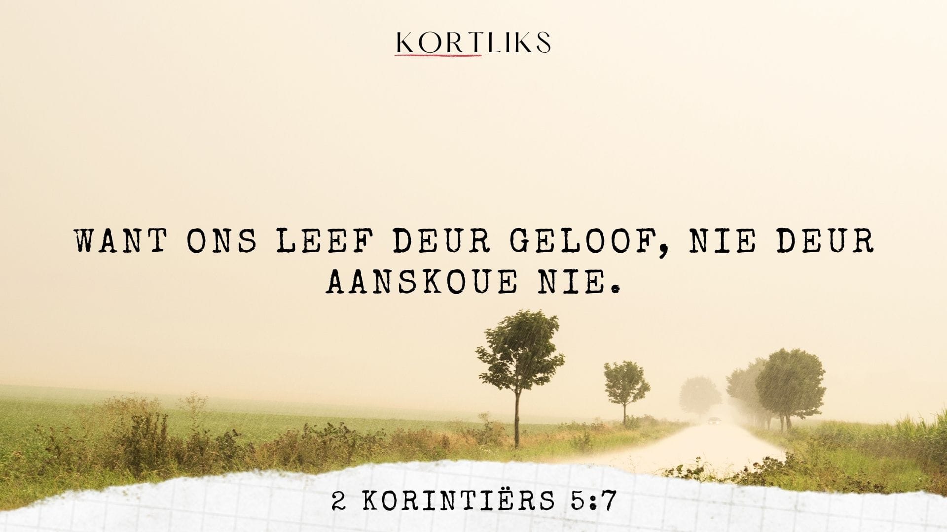 9 April – Vertrou al sien jy nie