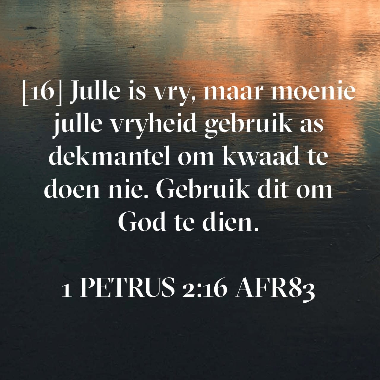 12 Mei - Vryheid eis verantwoordelikheid