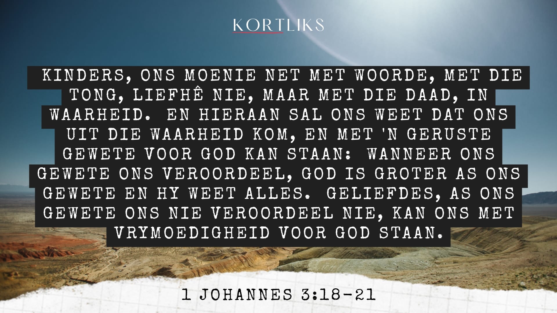 30 Mei - Pla jou gewete jou darem nog?