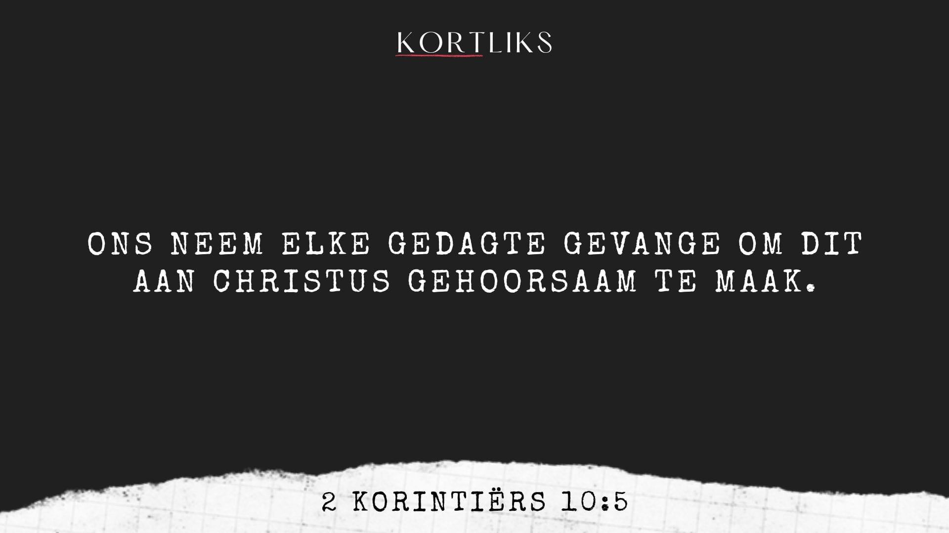 6 Mei – Vang negatiewe denke