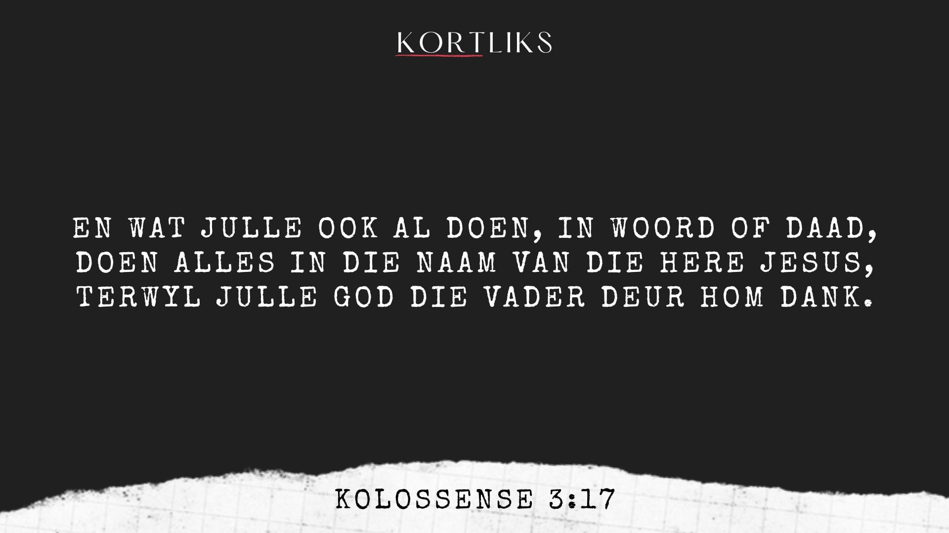 20 Junie – Volhard in roetine