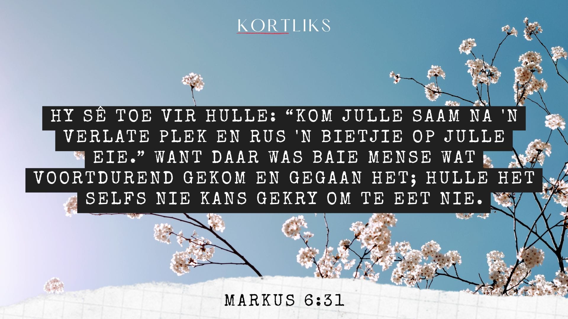 9 Junie – Balans tussendeur jou werk