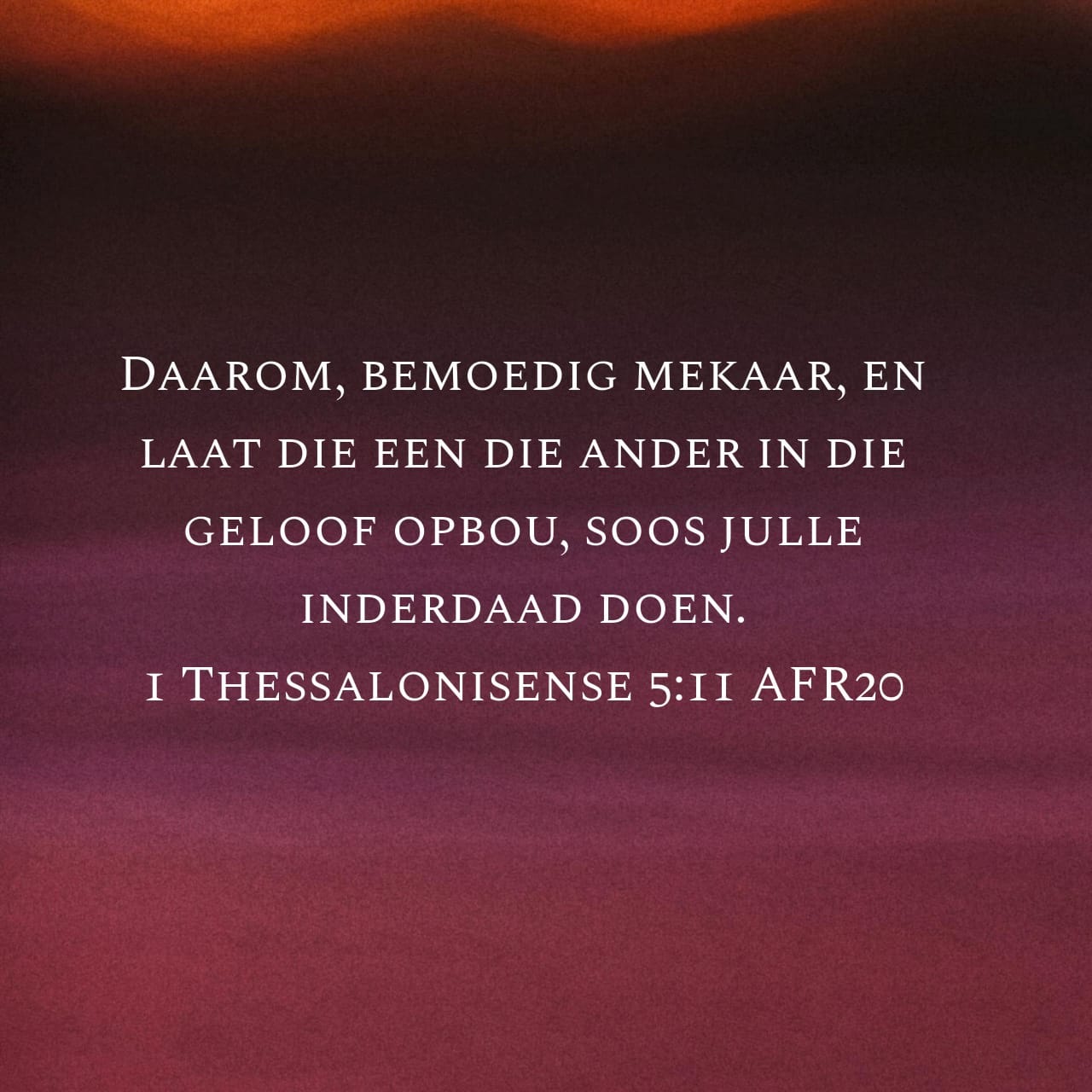 26 Julie – Versorg mekaar