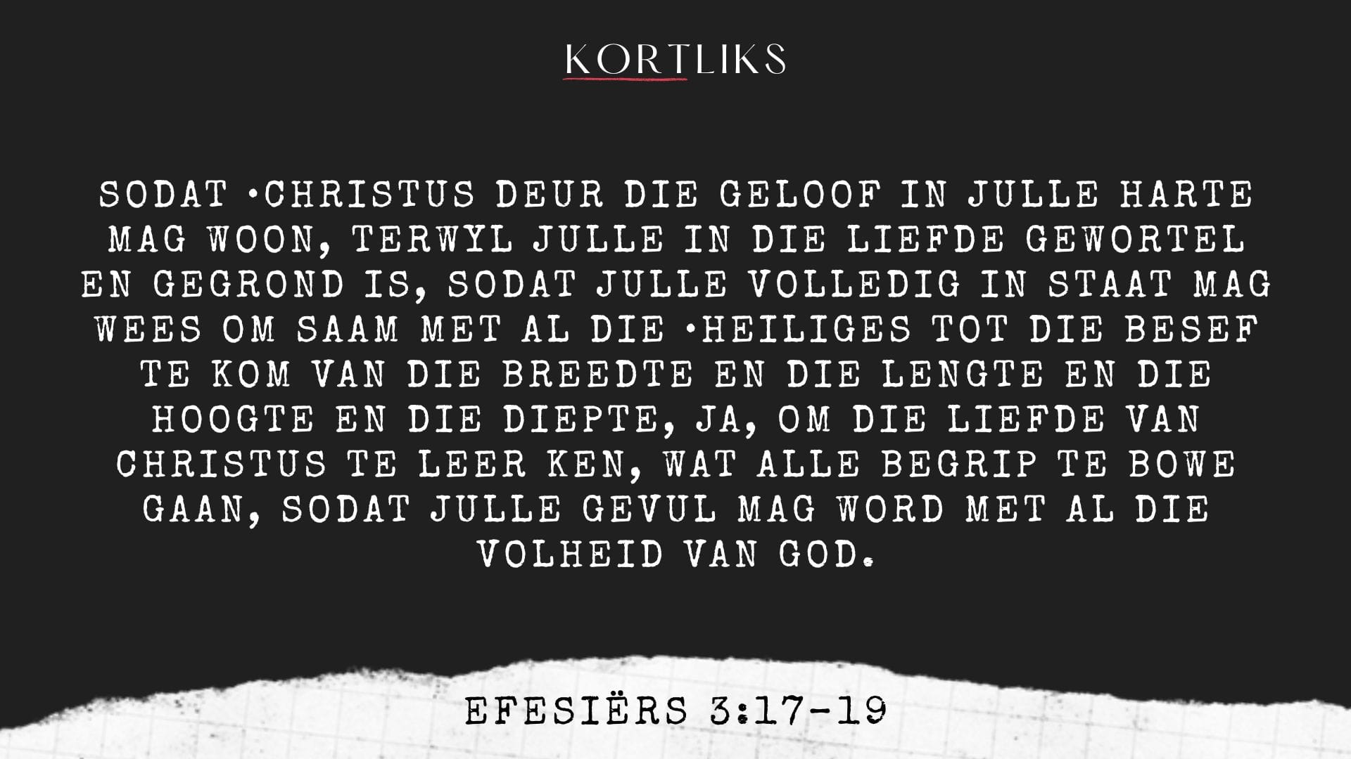 31 Julie – Gebed vir ons gemeenskap