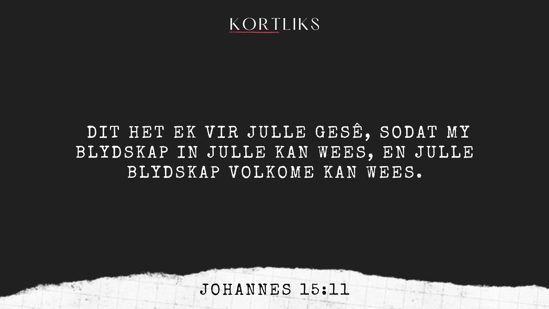 6 Augustus – Vreugde wat nie afhanklik is nie