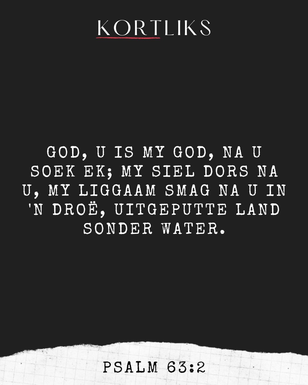 30 September – Groei vra tyd saam met God