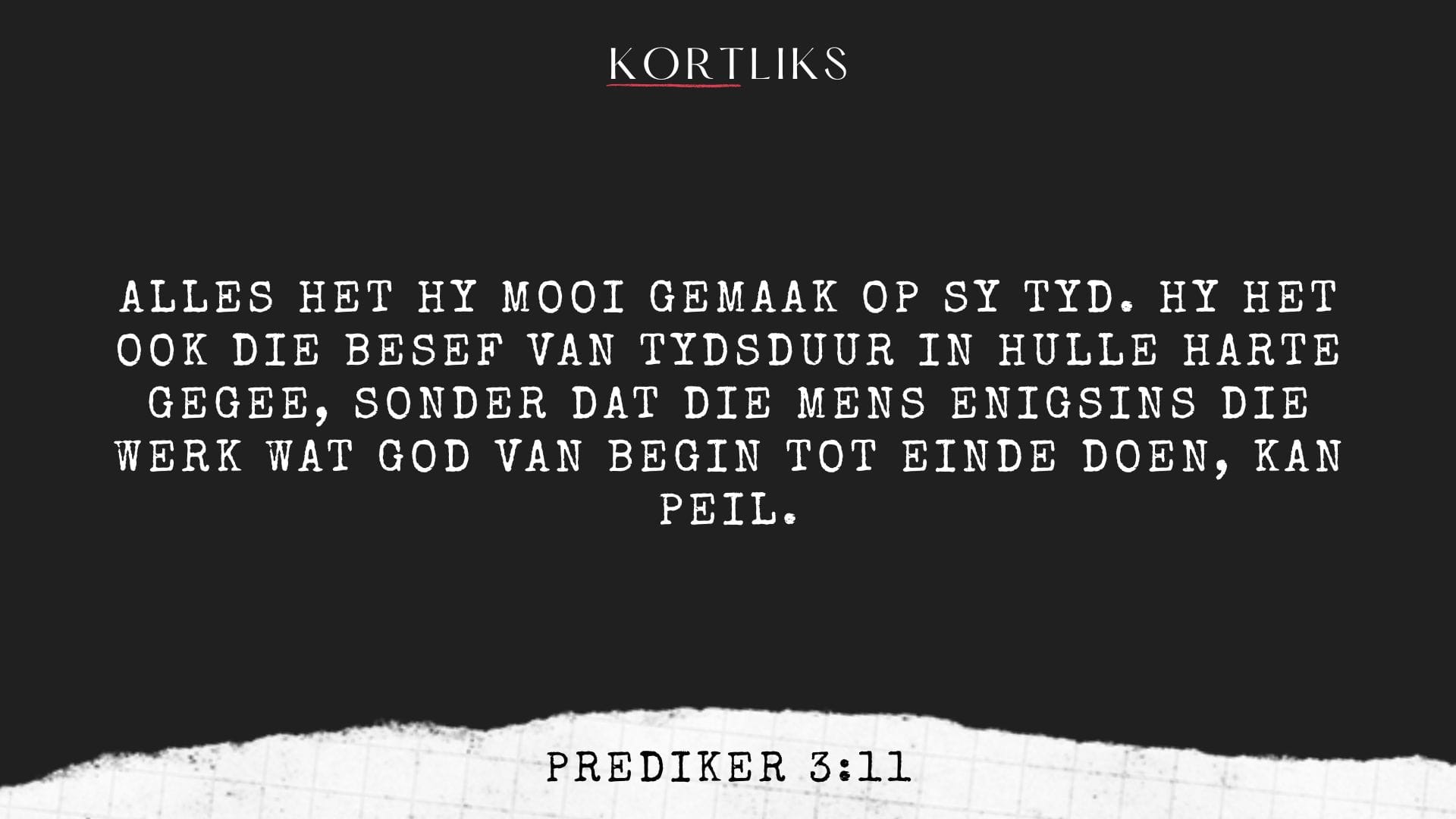 16 September – Wanneer groei ongemerk voel