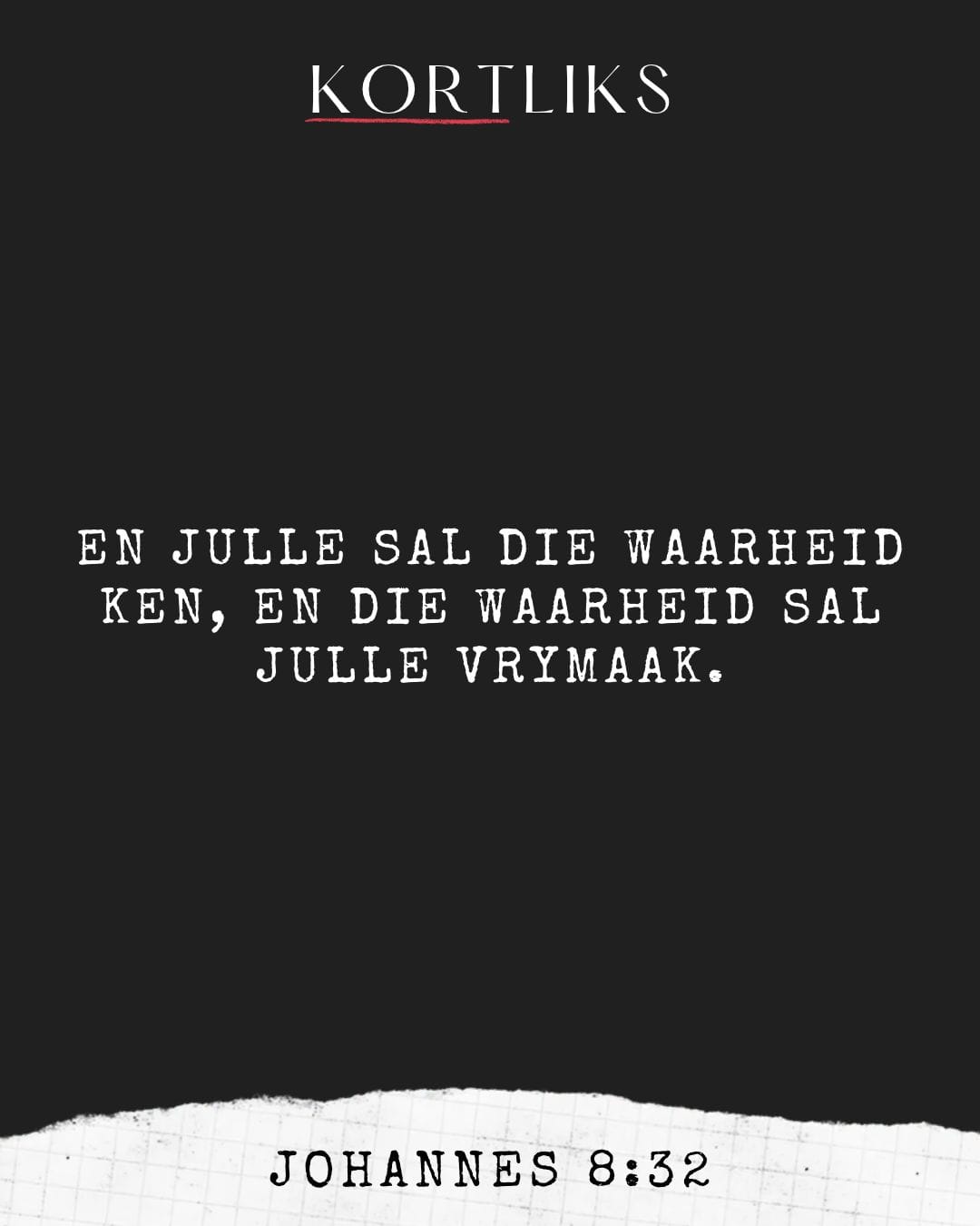 22 Oktober – Waarheid bevry