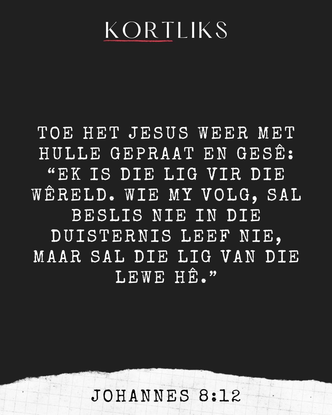 6 Oktober - Leef in die Lig
