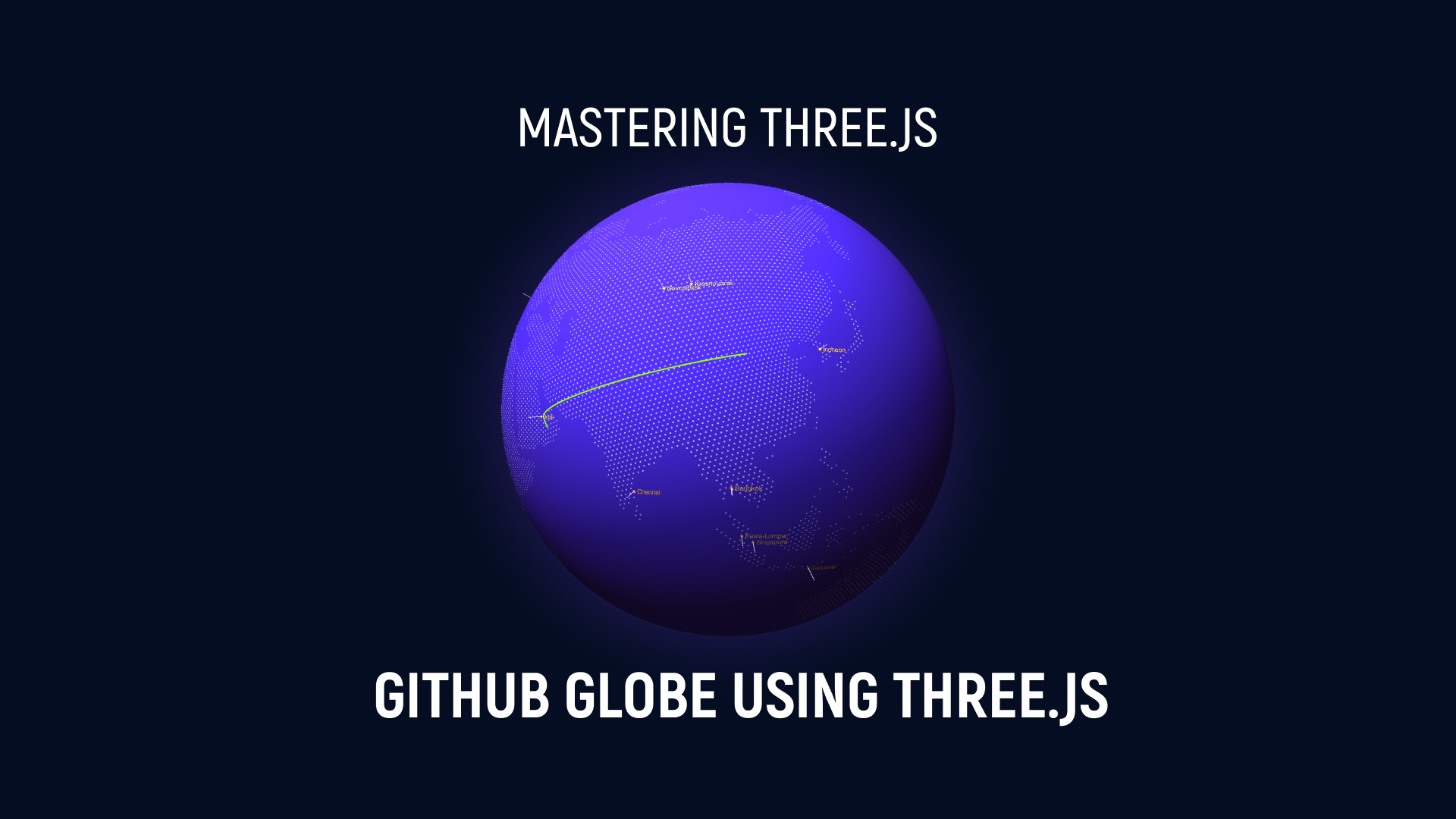 GitHub Globe Clone using Three.js