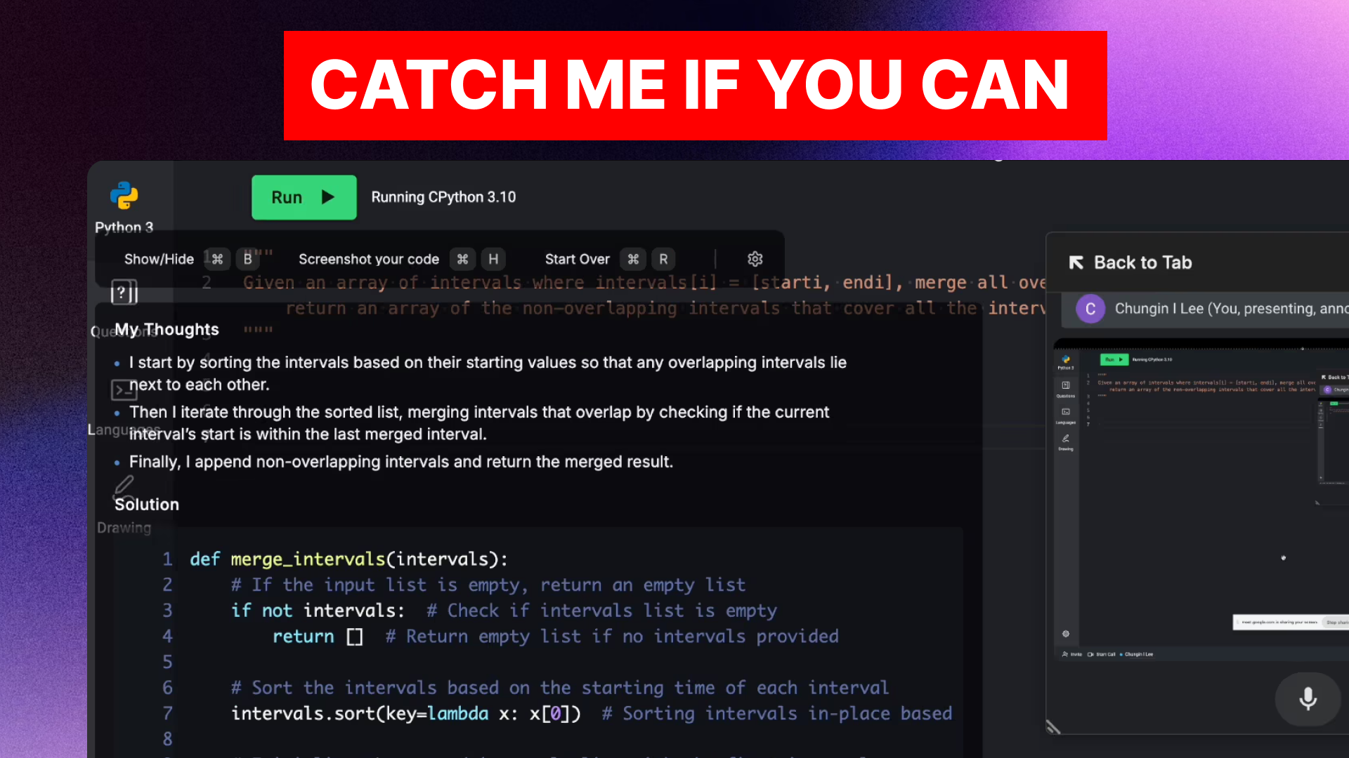 Interview Coder AI Clone - A Million Dollar Project