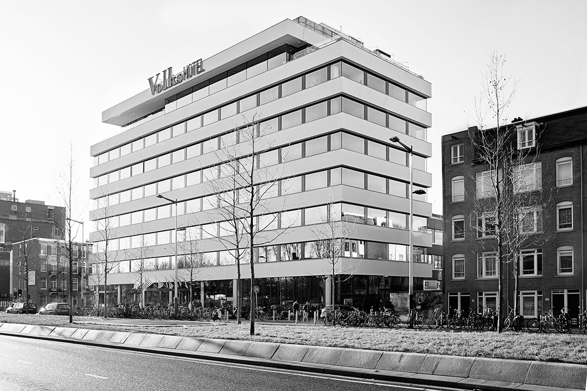The Volkshotel at Wibautstraat 150 in Amsterdam is home to many artists' studios.