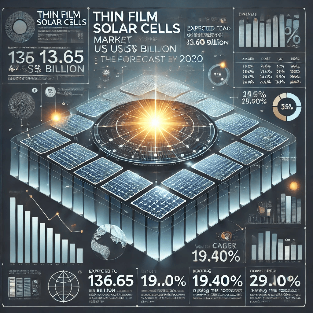 Thin Film Solar Cells Market Expected to Achieve a USD 136.65 Billion Valuation by 2030