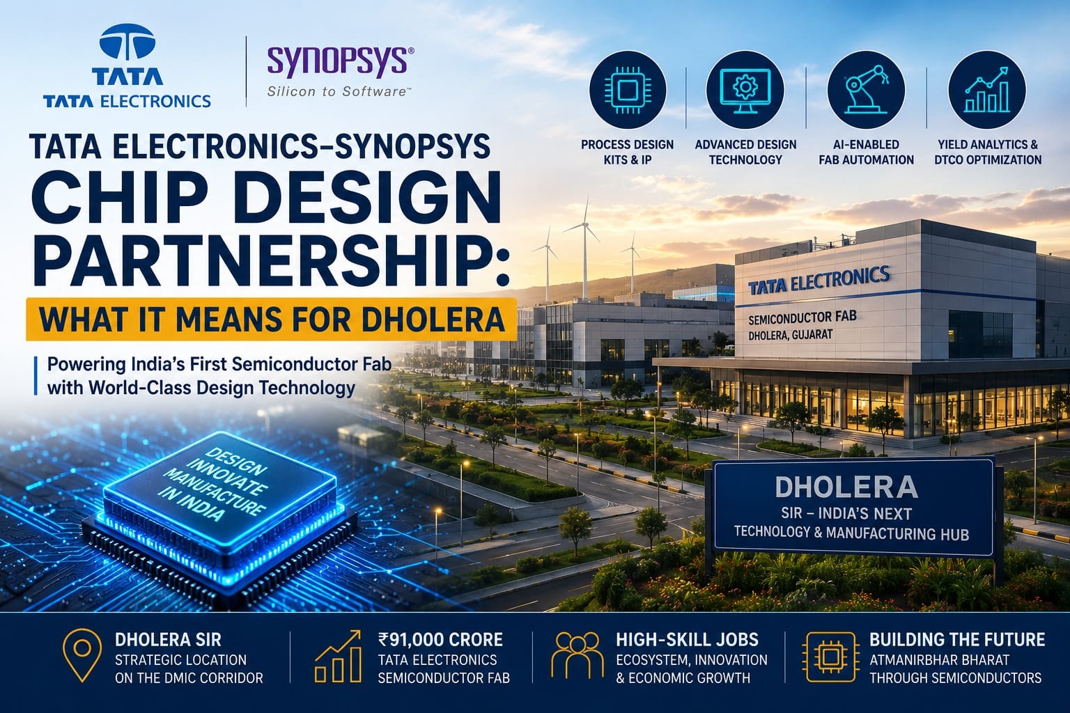 Tata Electronics–Synopsys Chip Design Partnership: What It Means for Dholera